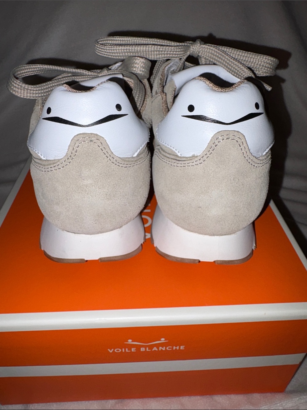 NWT VOILE BLANCHE JULIA Suede Sneaker in Beige - Platino - Picture 12 of 16